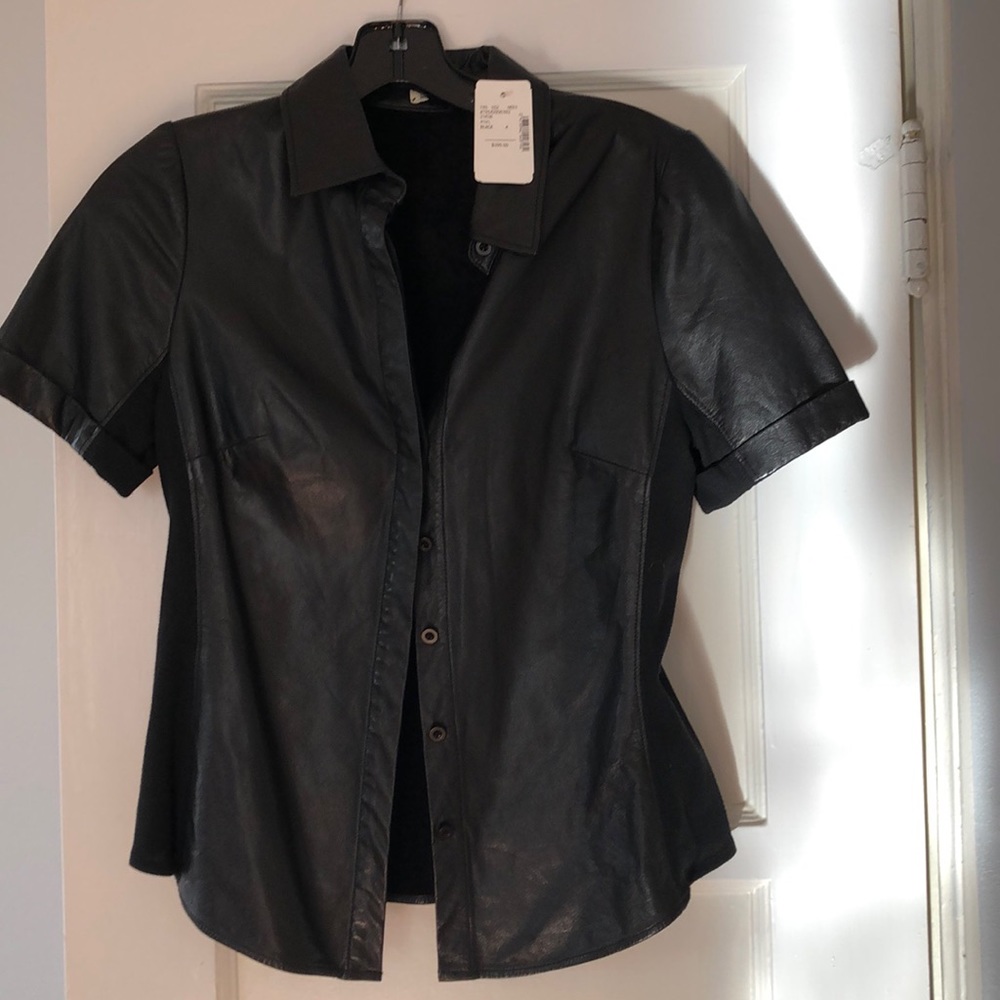 Leather shirt